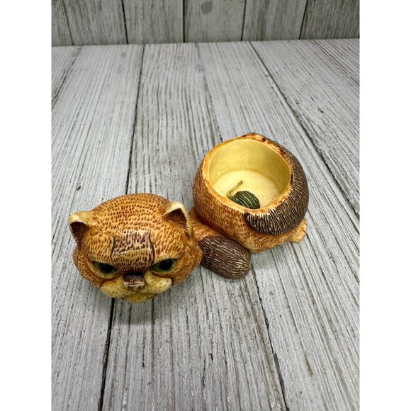 Vtg Harmony Kingdom Pot Bellys "Spanky" Cat Figurine Lil' Mousers 2" Long Gift - Picture 5 of 11